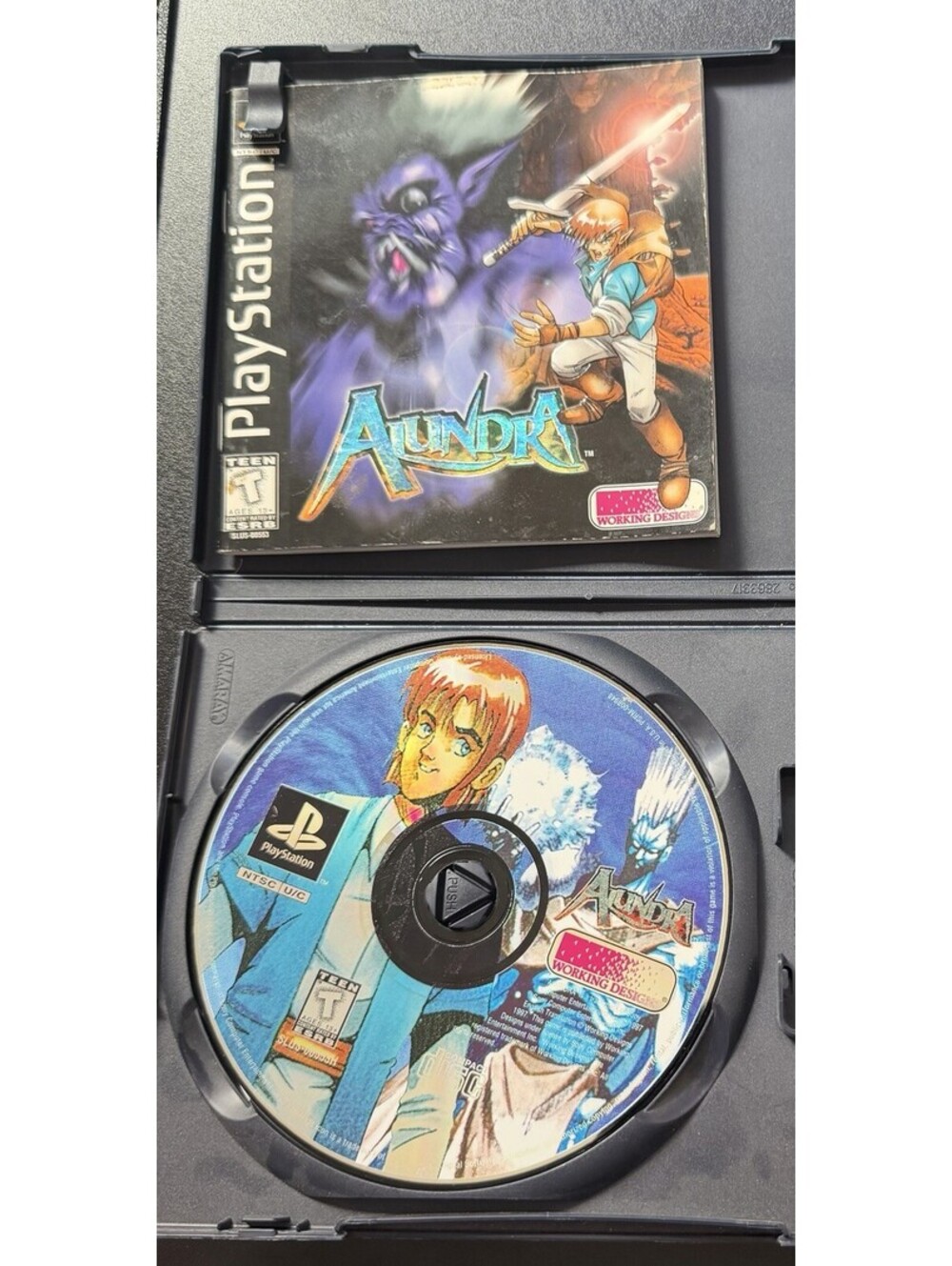 Alundra Sony PlayStation 1 PS1 1997 Working Designs Game & Manual Only Works!